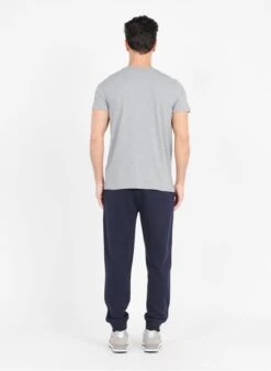 Gant ARCHIVE SHIELD EMB SS T-SHIRT - Grey Regular-fit Embroidered Cotton T-shirt With Round Neck -Deals Mode Modee Store 3675270