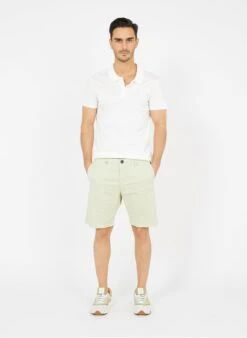 Ikks White Regular-fit Cotton-blend Polo Shirt -Deals Mode Modee Store 3700036