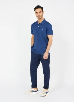 Gant Blue Regular-fit Cotton Piqué Polo Shirt -Deals Mode Modee Store 3700051