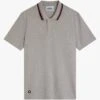 POLO - Grey Cotton Piqué Polo Shirt
