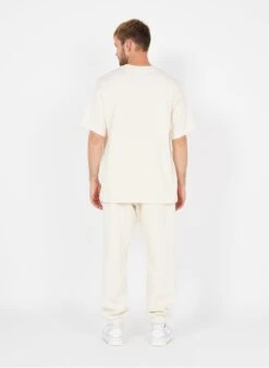 ADIDAS White Loose-fit Round-neck Embroidered Cotton T-shirt -Deals Mode Modee Store 3754103