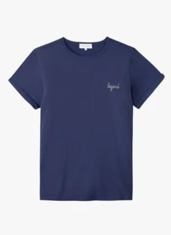 Maison Labiche POITOU LEGEND - Blue Embroidered T-shirt