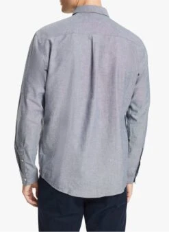 ESPRIT Blue 100 Cotton Shirt With Buttoned Collar -Deals Mode Modee Store 3803716