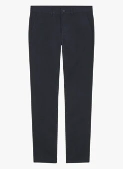 Blue Straight Cotton Chinos