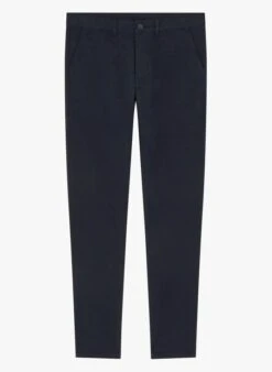 Blue Slim-fit Cotton Chinos
