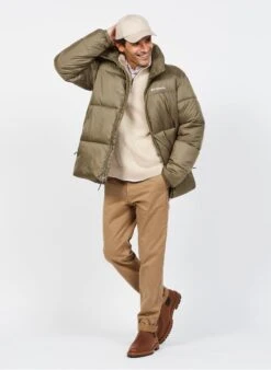 Beige Slim-fit Cotton Chinos -Deals Mode Modee Store 3839083