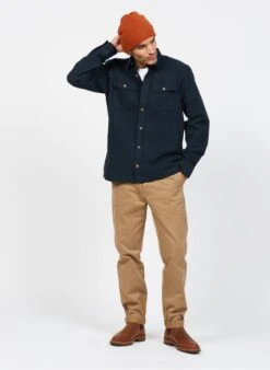 Beige Slim-fit Cotton Chinos -Deals Mode Modee Store 3839088