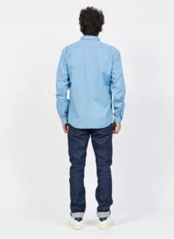 Blue Cotton Denim Shirt -Deals Mode Modee Store 3839131