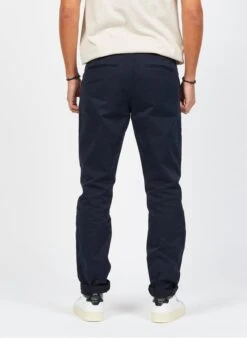 Blue Slim-fit Cotton Chinos -Deals Mode Modee Store 3839206
