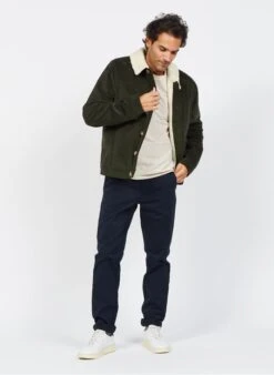 Blue Slim-fit Cotton Chinos -Deals Mode Modee Store 3839217