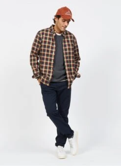 Blue Slim-fit Cotton Chinos -Deals Mode Modee Store 3839223