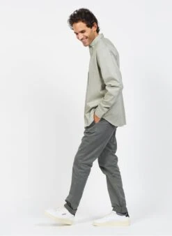 Khaki Slim-fit Cotton Chinos -Deals Mode Modee Store 3839327