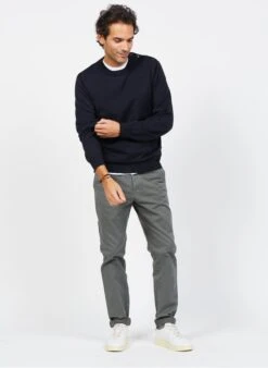 Khaki Slim-fit Cotton Chinos -Deals Mode Modee Store 3839333