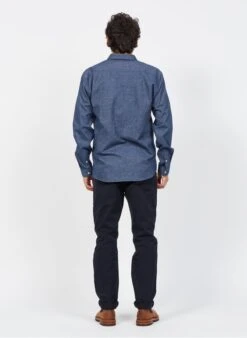 Blue Straight Cotton Chinos -Deals Mode Modee Store 3839365