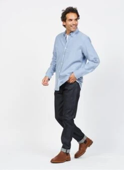 Grey Organic Cotton Slim-fit Jeans -Deals Mode Modee Store 3839403