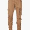LE TEMPS DES CERISES Beige Cotton Combat Pants With Pockets