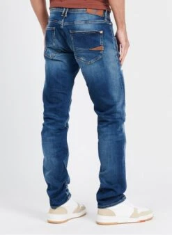 LE TEMPS DES CERISES 800/12 - Blue Cotton-blend Straight-leg Jeans -Deals Mode Modee Store 3841426