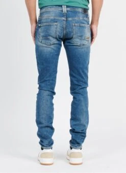 LE TEMPS DES CERISES 700/11JO - Blue Faded Cotton-blend Slim-fit Jeans -Deals Mode Modee Store 3841544
