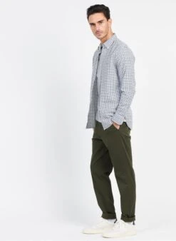 Selected Khaki Slim-fit Organic Cotton Pants -Deals Mode Modee Store 3841579