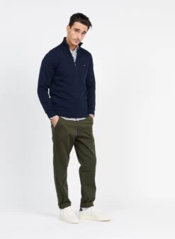 Selected Khaki Slim-fit Organic Cotton Pants -Deals Mode Modee Store 3841583