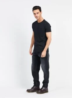 LE TEMPS DES CERISES PAIA - Black Regular-fit Round-neck Cotton T-shirt -Deals Mode Modee Store 3841752