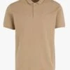 Ikks Beige Regular-fit Cotton Polo Shirt