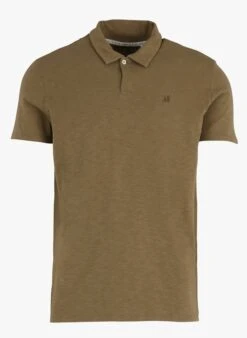 Ikks Khaki Regular-fit Cotton Polo Shirt