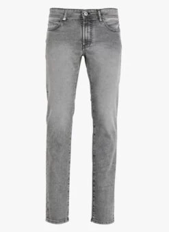 Ikks Grey Slim-fit Cotton-blend Jeans