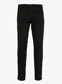 Selected Black Slim-fit Cotton Chinos