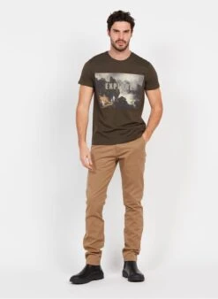 Selected Brown Slim-fit Cotton Chinos -Deals Mode Modee Store 3949614