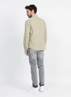 Ikks Khaki Slim-fit Cotton Shirt -Deals Mode Modee Store 3952387