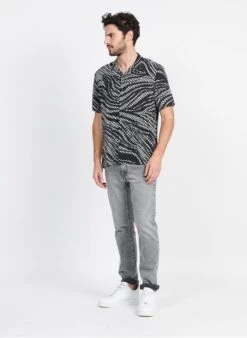 Ikks Grey Slim-fit Cotton-blend Jeans -Deals Mode Modee Store 3952392