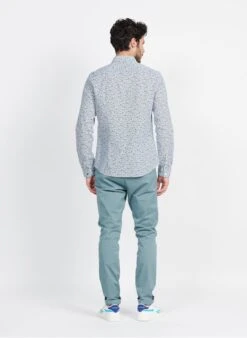 Ikks Blue Cotton Chinos -Deals Mode Modee Store 3952411