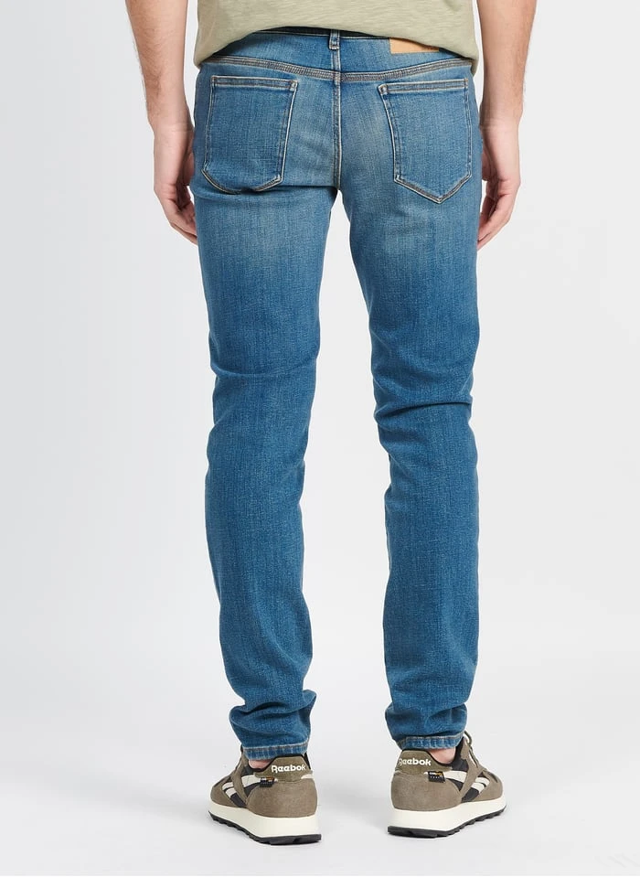 Ikks Blue Slim-fit Faded Cotton Jeans 3 Ikks Blue Slim-fit Faded Cotton Jeans - Image 3