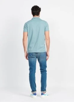 Ikks Blue Slim-fit Faded Cotton Jeans 25 Ikks Blue Slim-fit Faded Cotton Jeans -Deals Mode Modee Store 3952429