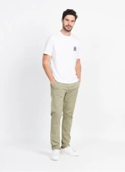 Ikks Khaki Cotton Chinos -Deals Mode Modee Store 3952453