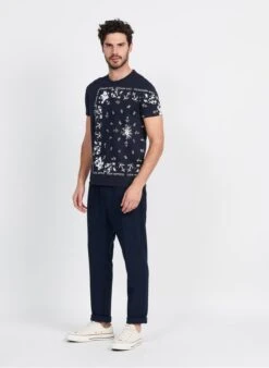 Ikks Blue Stretchy Carrot Pants -Deals Mode Modee Store 3952472