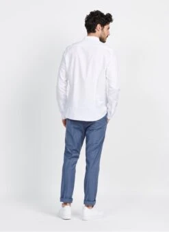 Ikks White Cotton Shirt With Classic Collar -Deals Mode Modee Store 3952483