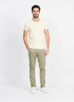 Ikks Khaki Cotton Chinos -Deals Mode Modee Store 3952642