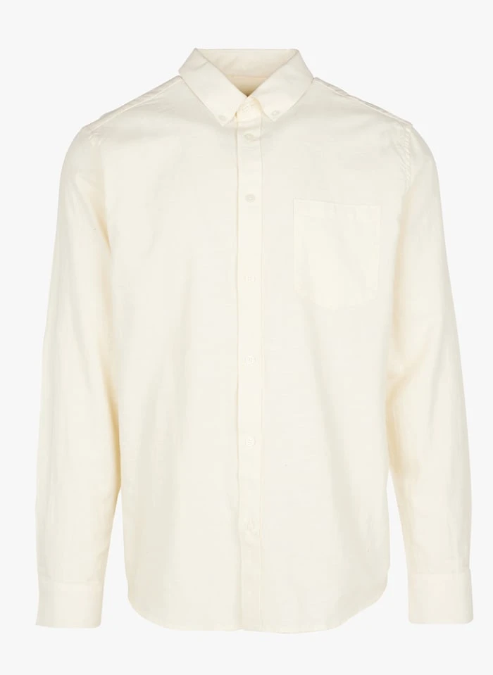 Minimum JAY - White Regular-fit Organic Cotton Shirt 1 Minimum JAY - White Regular-fit Organic Cotton Shirt