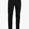 Scotch And Soda Black Organic Cotton-blend Slim-fit Jeans