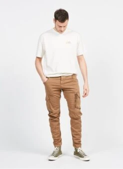 LE TEMPS DES CERISES Beige Cotton Combat Pants With Pockets -Deals Mode Modee Store 3973269