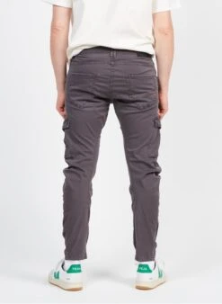 LE TEMPS DES CERISES Silver Cotton Combat Pants With Pockets -Deals Mode Modee Store 3973274