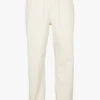ADIDAS White Straight-leg Cotton-blend Track Pants