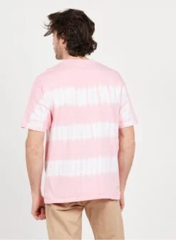 Scotch And Soda Pink Regular-fit Round-neck Tie-dye Print Cotton T-shirt -Deals Mode Modee Store 3974304