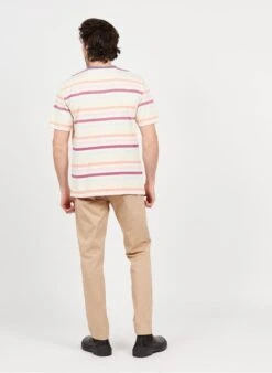 Scotch And Soda Multicolored Regular-fit Round-neck Striped Cotton T-shirt -Deals Mode Modee Store 3974310