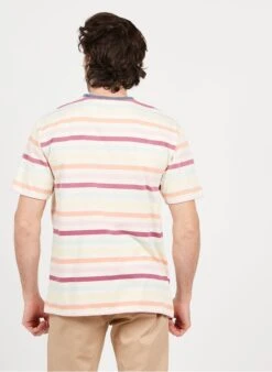Scotch And Soda Multicolored Regular-fit Round-neck Striped Cotton T-shirt -Deals Mode Modee Store 3974312