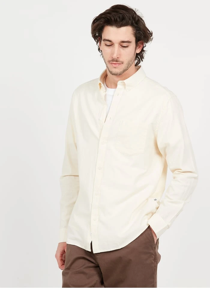 Minimum JAY - White Regular-fit Organic Cotton Shirt 2 Minimum JAY - White Regular-fit Organic Cotton Shirt - Image 2