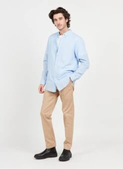 Scotch And Soda Black Regular-fit Organic Cotton Shirt With Classic Collar -Deals Mode Modee Store 3974750