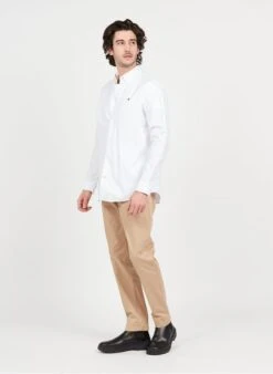 Scotch And Soda Beige Straight-leg Organic Cotton-blend Pants -Deals Mode Modee Store 3974754